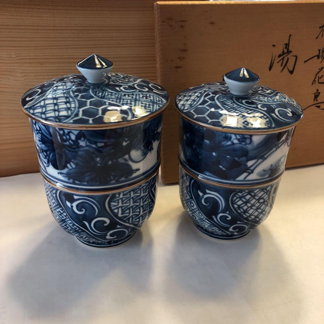 加藤 利昌 清水焼 京焼 染付祥瑞湯呑｜