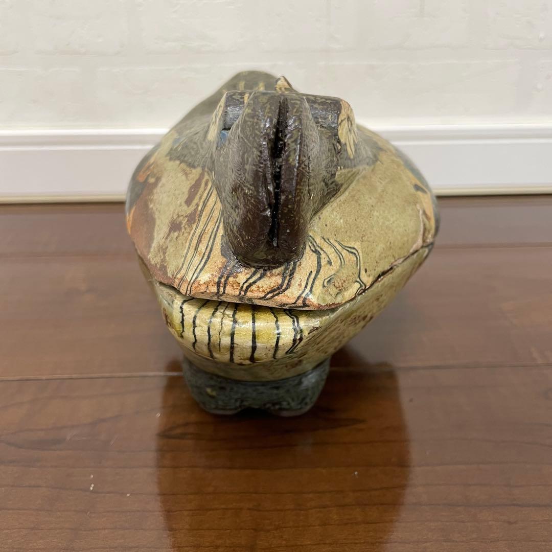 魚の宮】 山内瑠璃子 練り込み 大島窯 置物