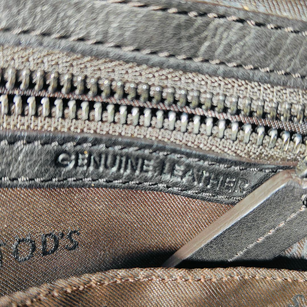 【美品】TOD’S トッズ　イタリア製　高級ブリーフケース 艶黒本革 正規品