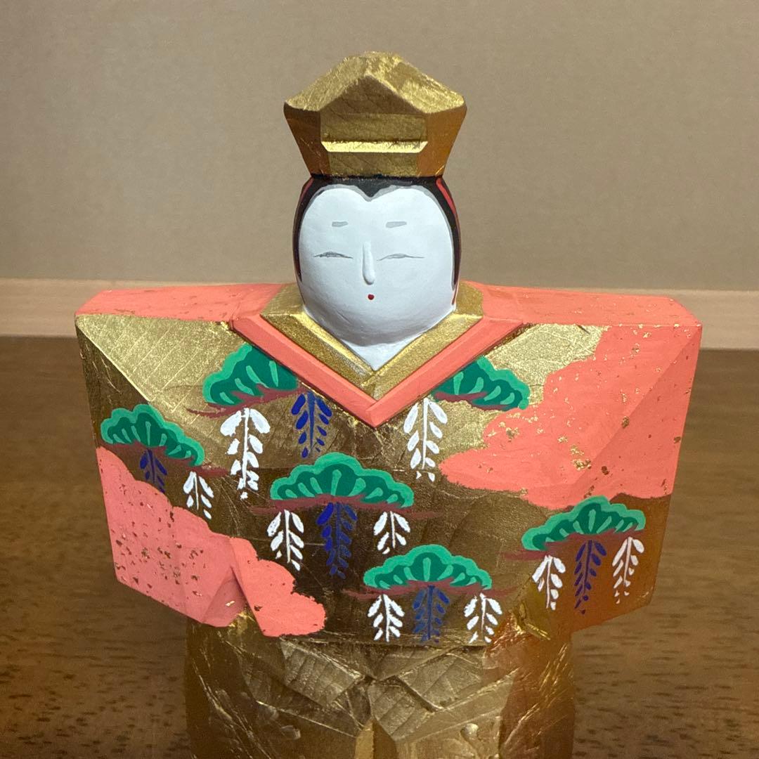 雛人形　一刀彫　瀬谷桃源