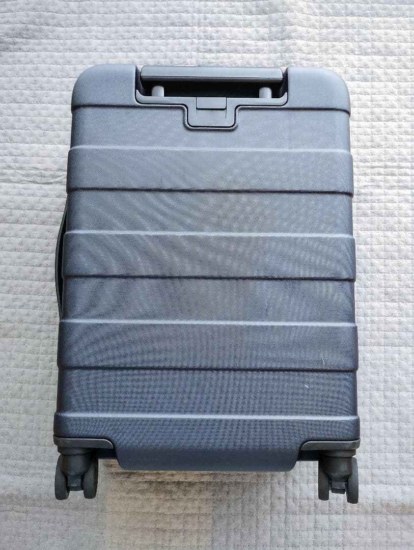 無印 キャリーケース 36L ネイビー 機内持ち込み可能 タイヤロック機能付