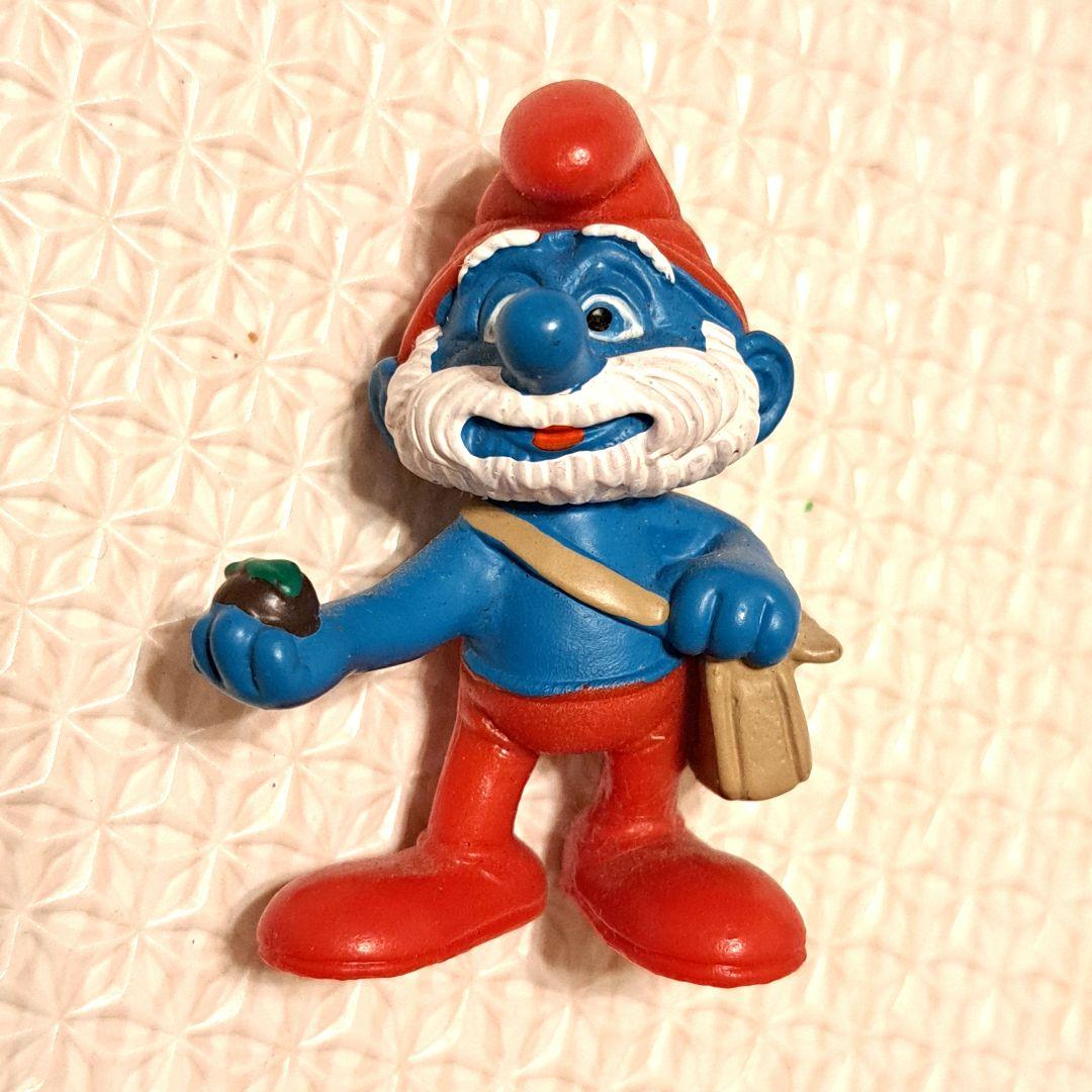 シュライヒ パパスマーフ フィギュア バッグ付き ビンテージ