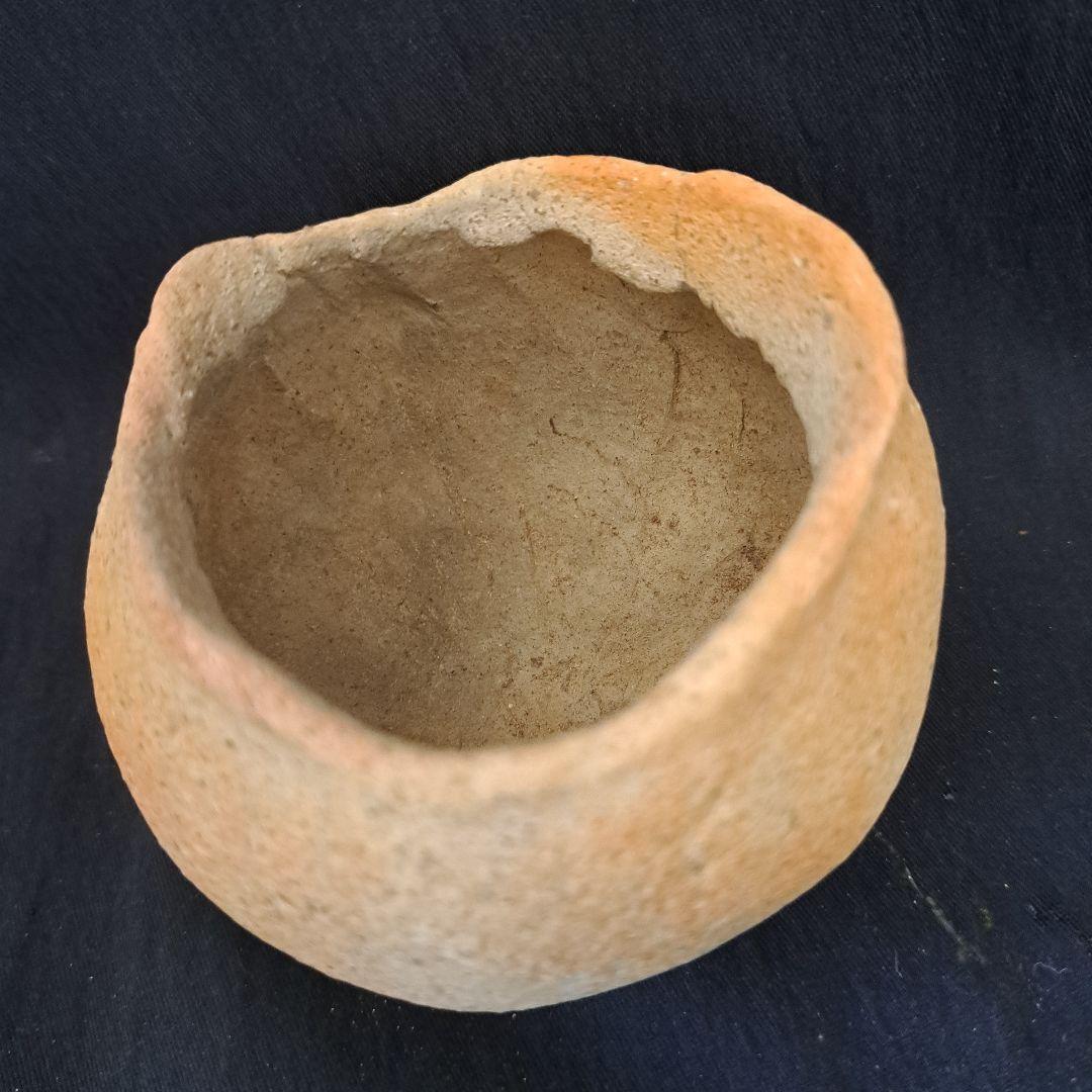 弥生土器に花を活ける 弥生種壺 祭器 直径8 5cm 2客セット