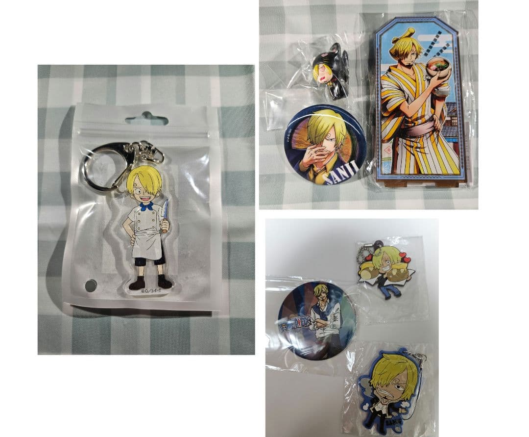 ONE PIECE アクスタ サンキューマート 缶バッジ 江戸 サンジ - メルカリ