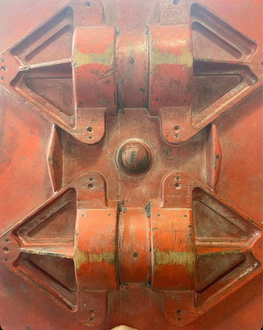 昭和レトロ 木製 型 工業型 木彫り 彫刻 オブジェ 11個 詳細不明。