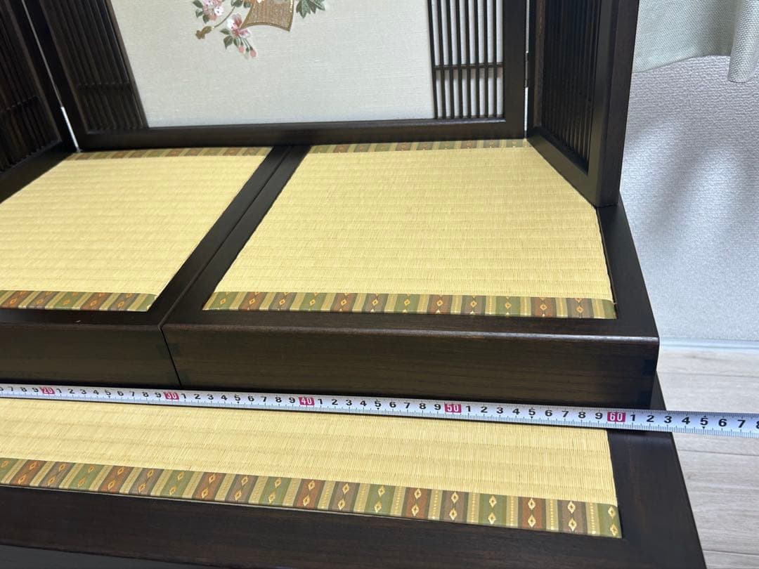 雛人形 飾り棚&収納箱 屏風