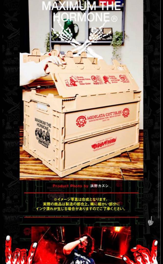 マキシマムザホルモン 折りたたみコンテナBOX 新品 - メルカリ