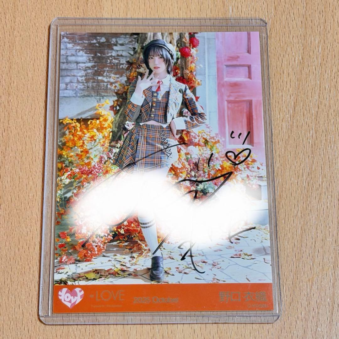 イコラブ 野口衣織 ラブソングに襲われる 歌唱衣装 生写真 ヒキ 直筆 イコラブ 野口衣織 生写真 ラブソングに襲われる 歌唱衣装② コンプ ①