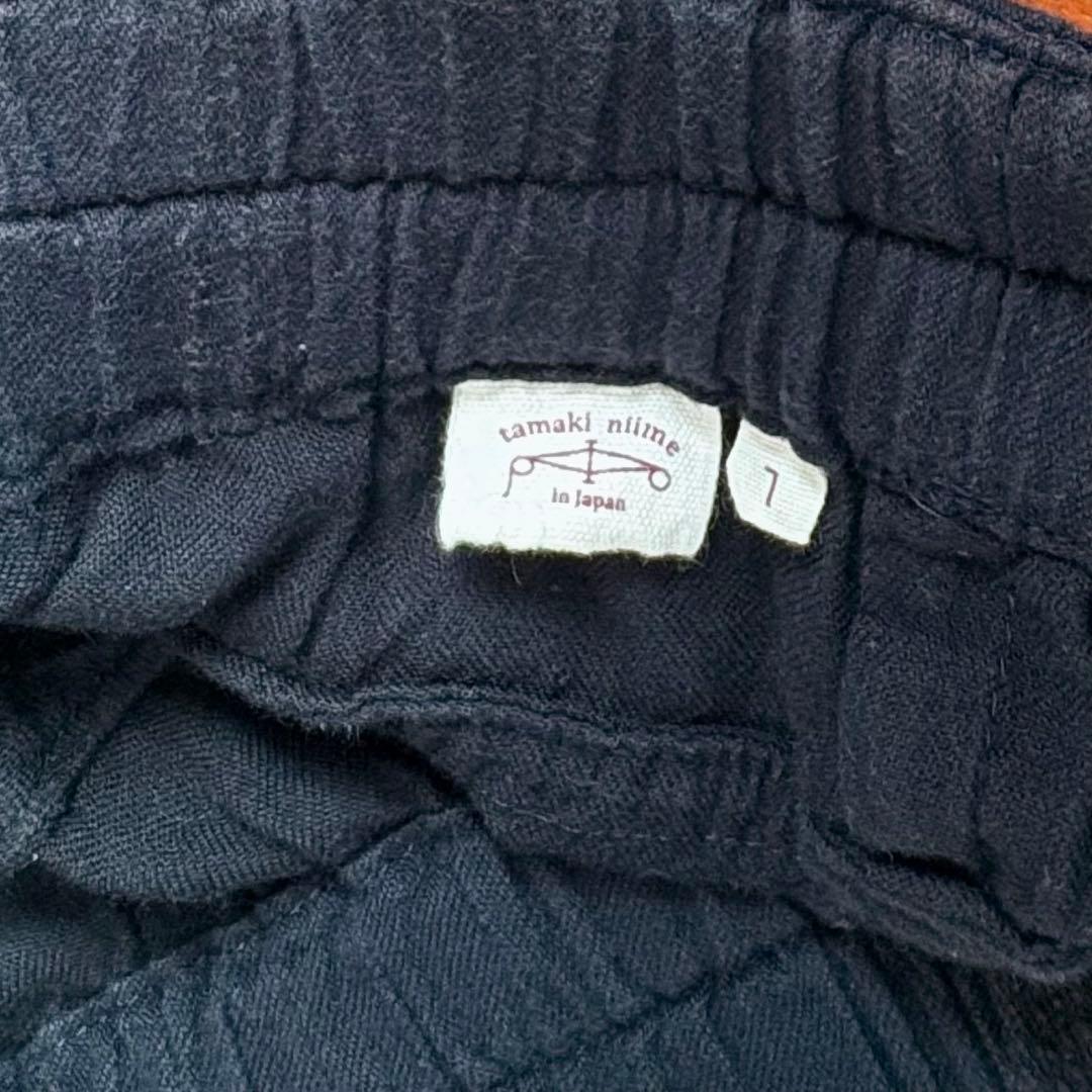 タマキニイメ　タルンパンツ　ショート　ネイビー　綿