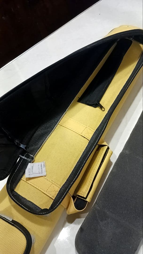 新品未使用ADAM ビリヤードキューケース イエロー