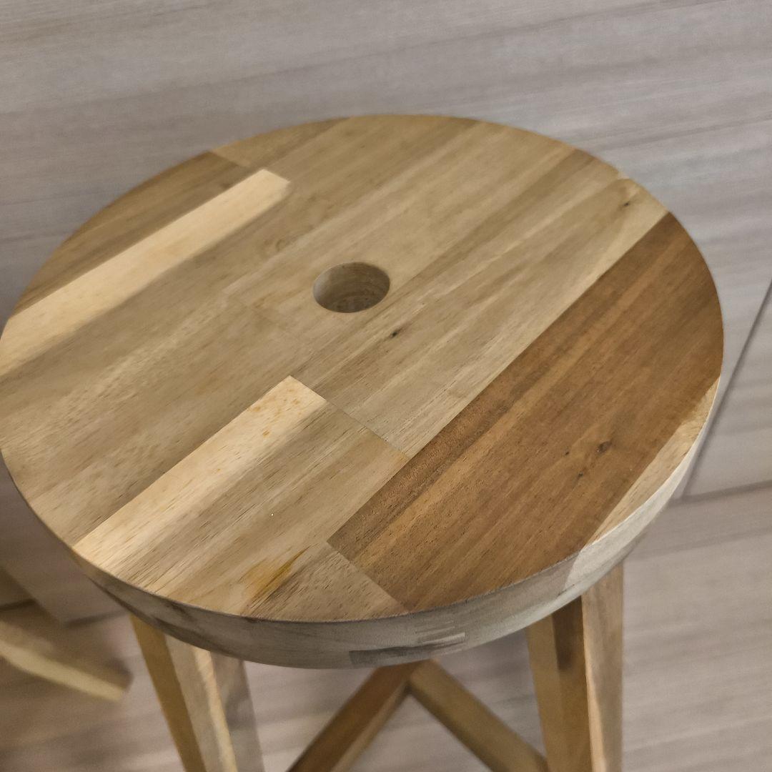 IKEA SKOGSTA ハイスツール　カウンターチェア　2脚セット