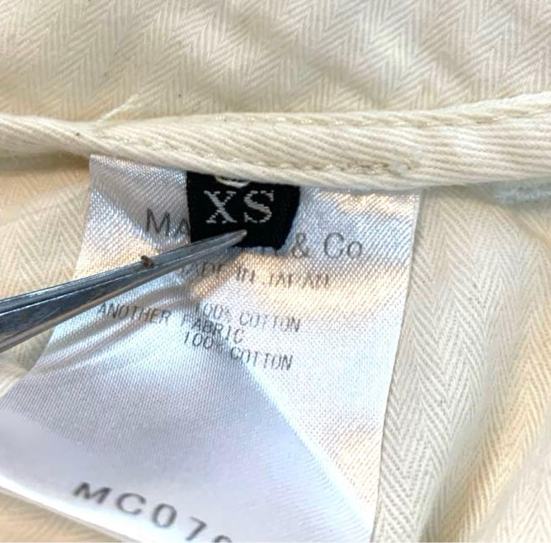 MASTER & Co. ベルト付きワイドコットンチノパンツ