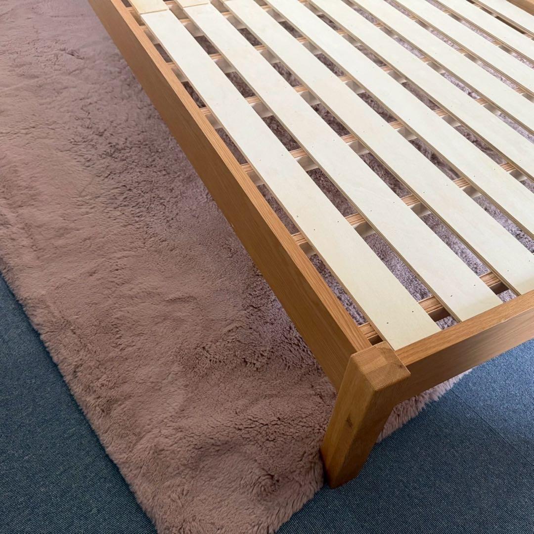 都内23区送料無料✨無印✨シングルベッドフレーム　オーク材突板