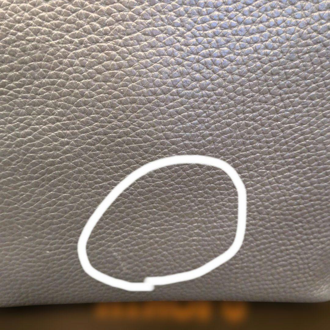 【ヒロフ】チェスタ・ レザー ショルダーバッグS 2WAY シルバー