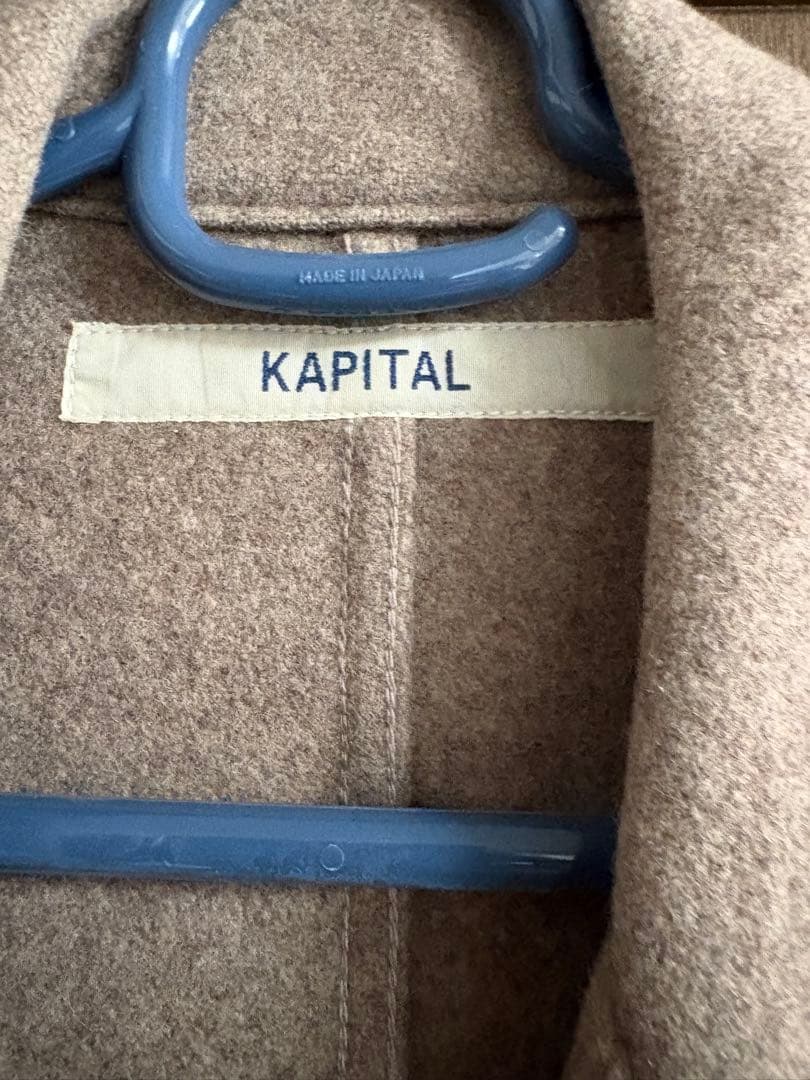 KAPITAL ベージュ シングルブレストジャケット