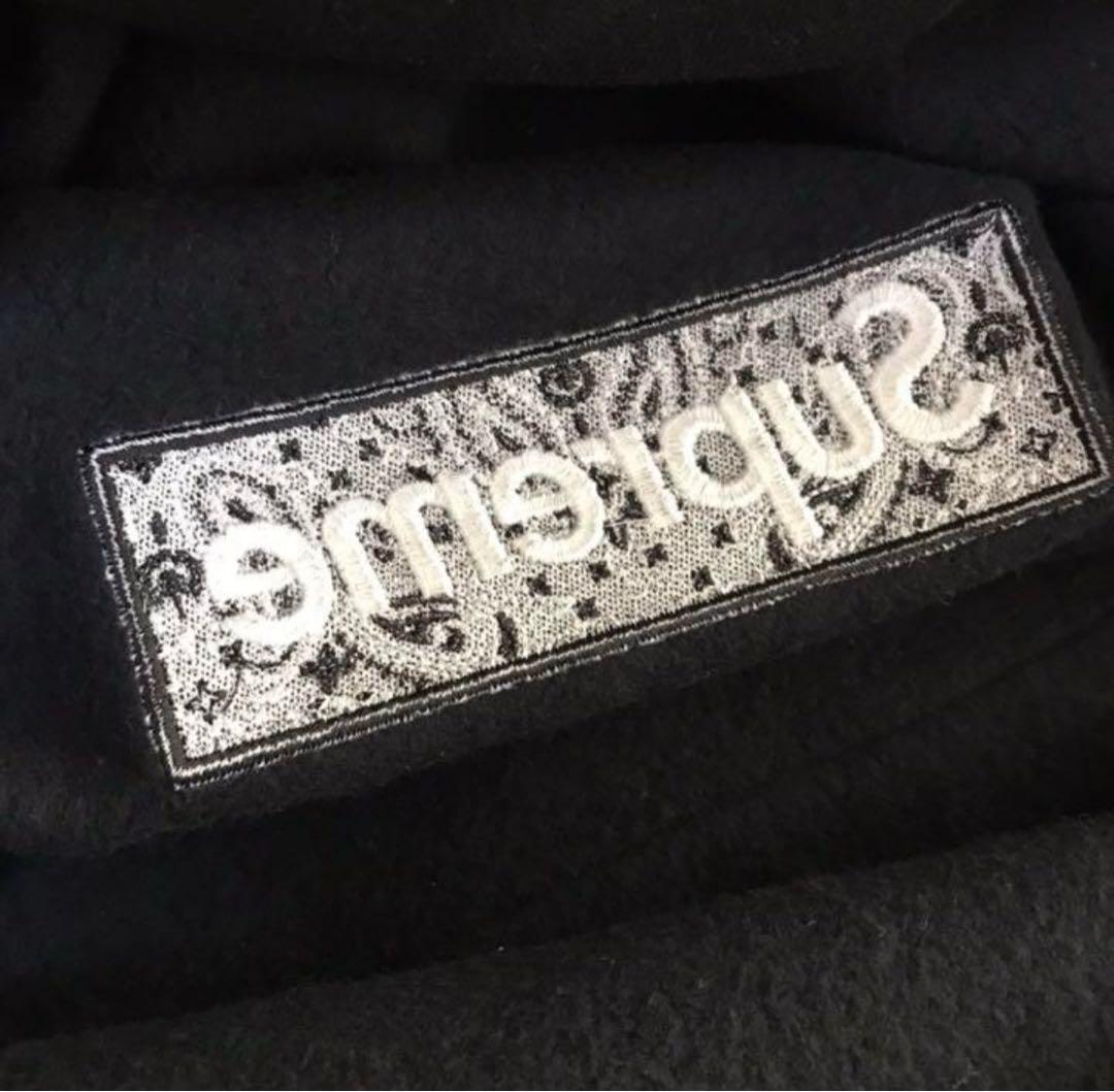 【野村周平着用】supreme bandana box logo hoodie