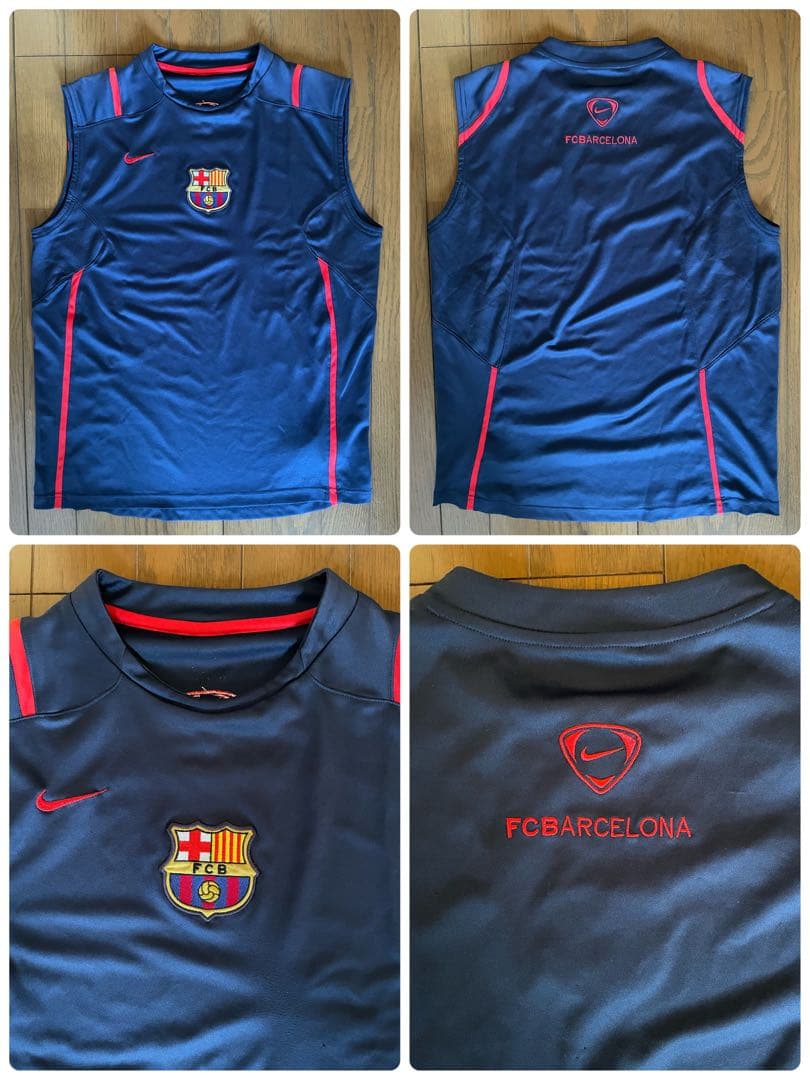 06ssナイキ バルセロナ ノースリーブ トレーニングウェア - メルカリ
