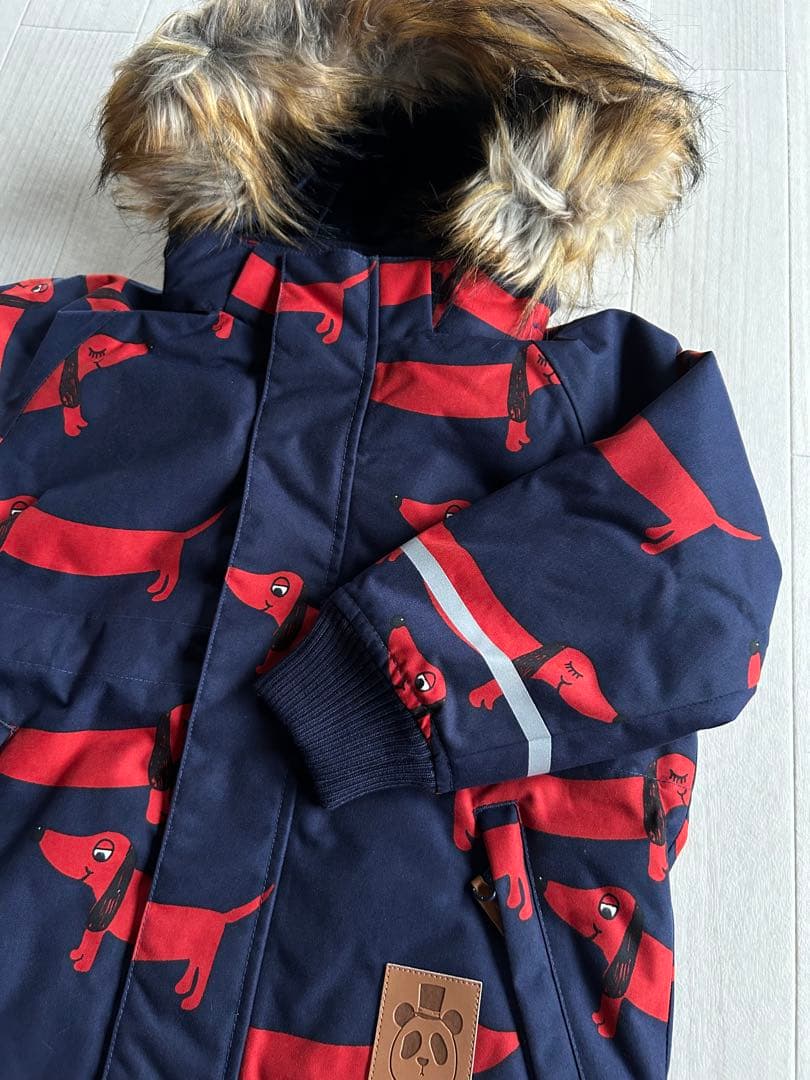 ミニロディーニ|ダックス犬柄ジャケット|size92-98