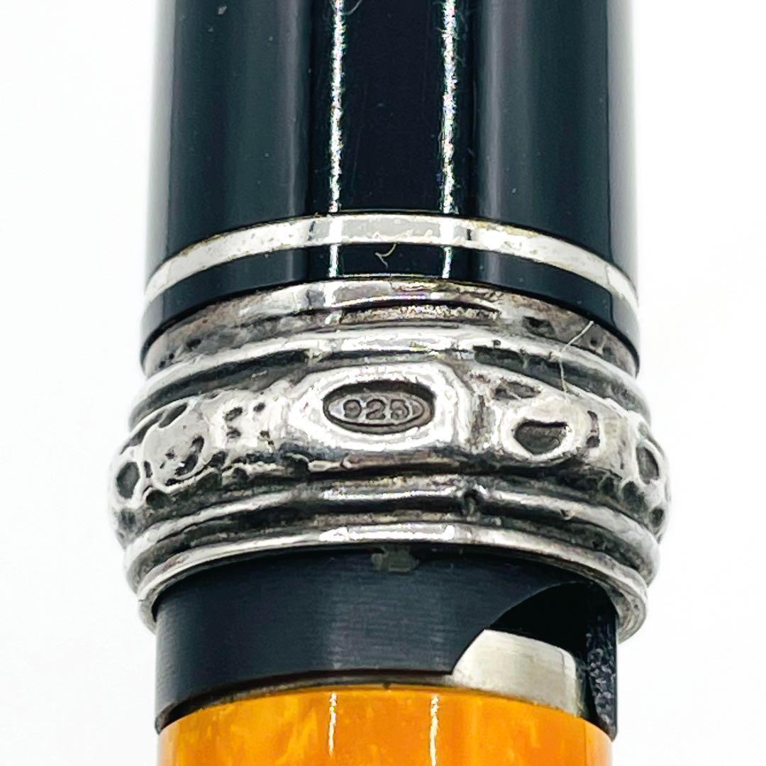 美品 デルタ ドルチェビータ ミニ ボールペン ツイスト式 シルバー925