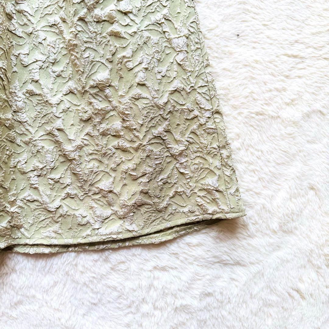 【新品未使用】Rire Fete ふくれジャガードバックリボンドレス ワンピース