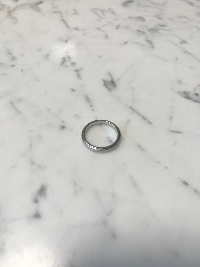 Tiffany ティファニー ミルグレイン Pt950 リング 17号 3mm幅