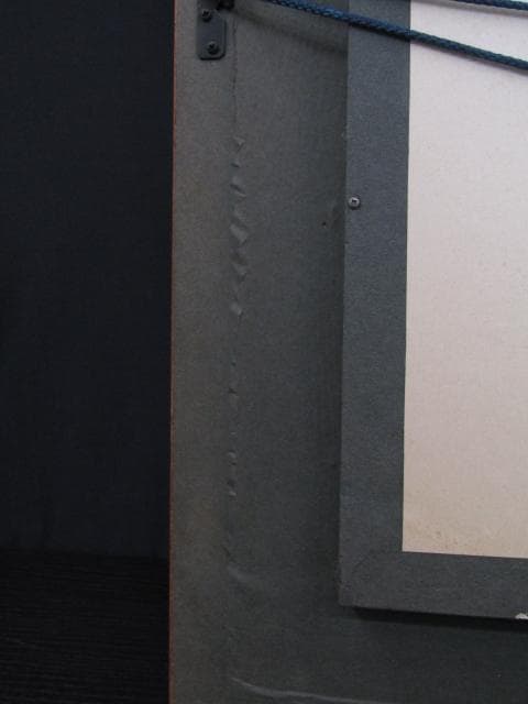 石川 茂男 『奥信濃』油彩4号 長野県下水内郡 直筆サインあり 木製額縁付き