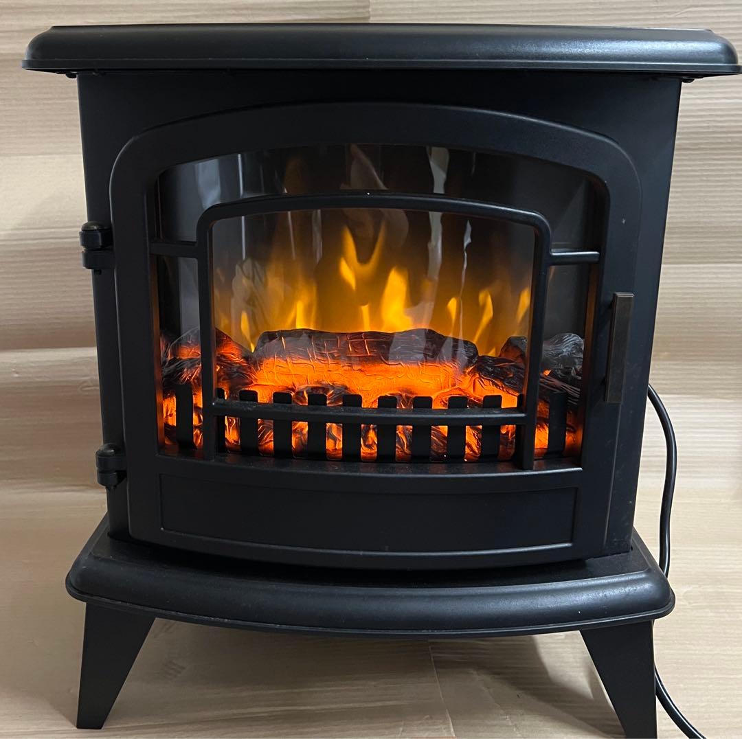 ニトリ ミドルワイド暖炉型ファンヒーター NI BLT-999B-8-BK 美品