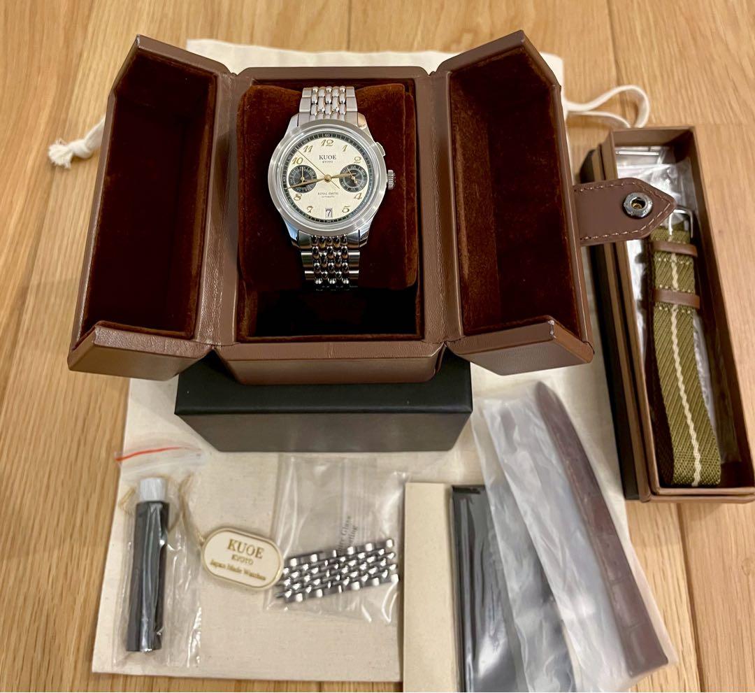 KUOE  SMITH 90-010 自動巻きパンダ×シボ加工ダイヤル