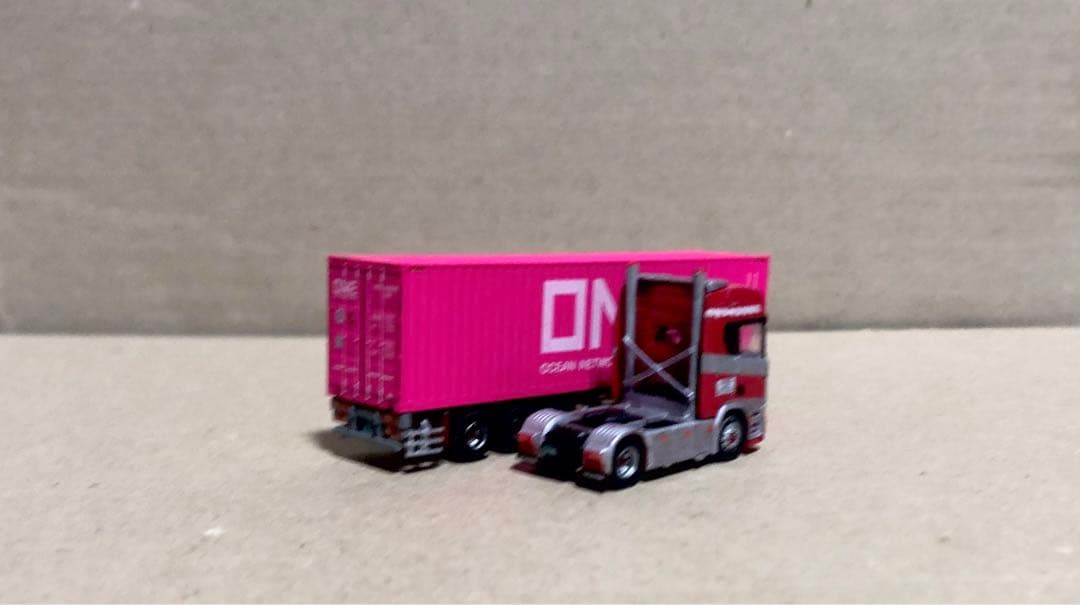 レ*オ様 スカニアコンテナ運搬セミトレーラー朗堂製コンテナ　トラックトレーラーコ