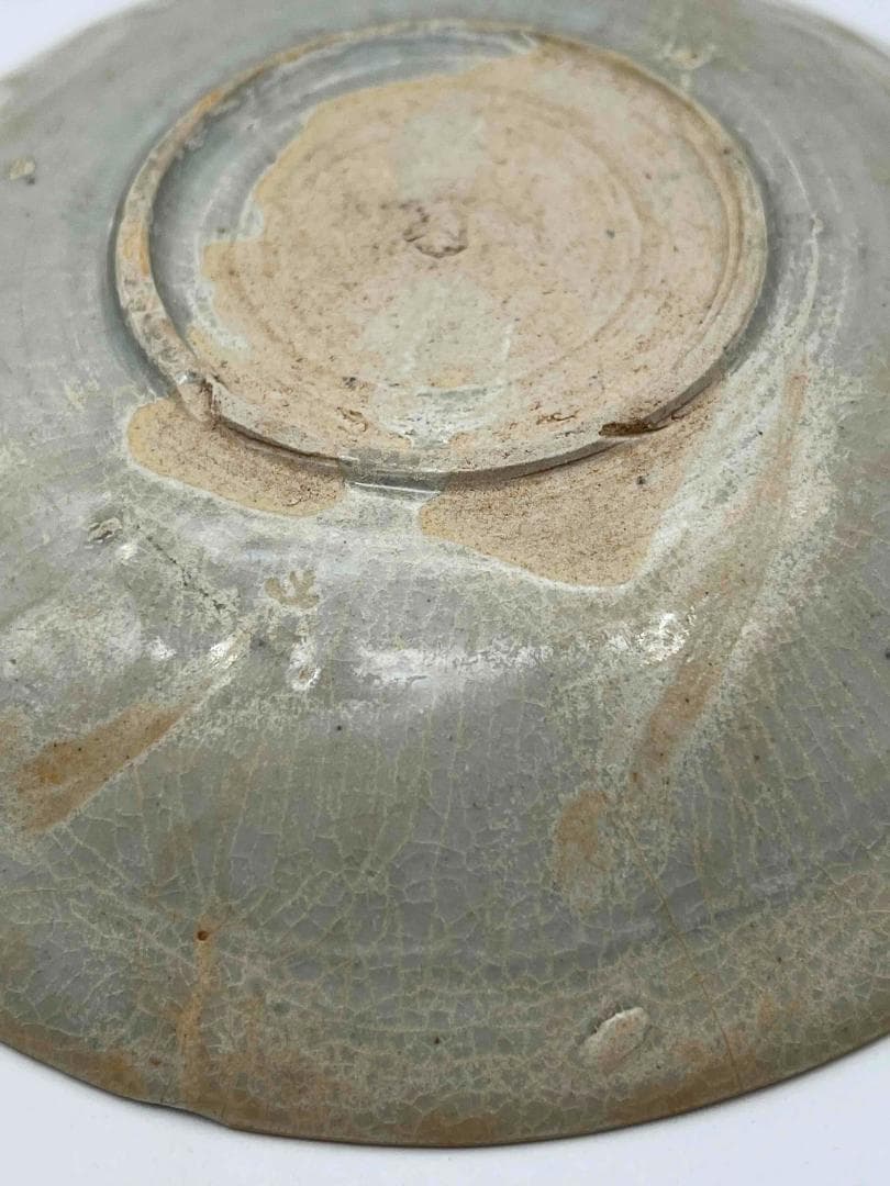 北宋時代 青白磁刻魚文輪花皿 唐草魚藻文盞 景