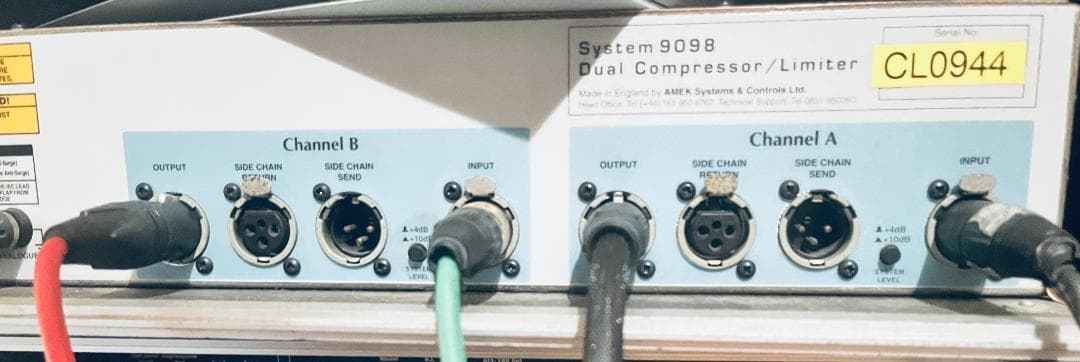 AMEK 9098 Dual Compressor Limite 中古音響機材 入荷！ AMEK 9098 CL