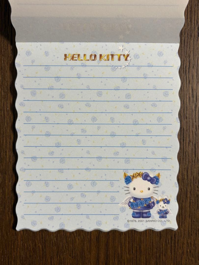 レア♡サンリオ♡キティ ブルーローズ ウイング メモ 2001年