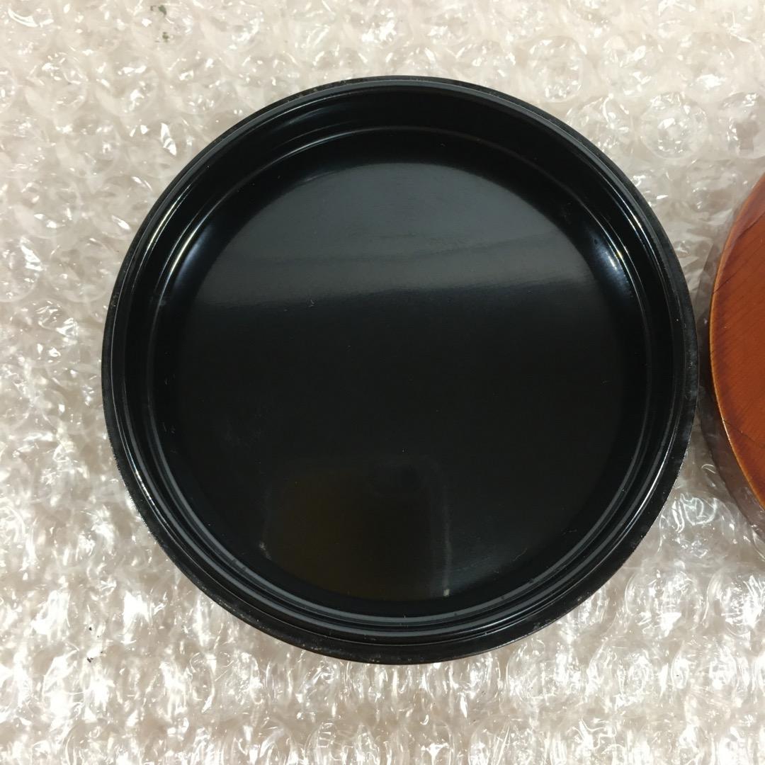 [三代目春斉] 前端春斉 溜檜木 鳳凰蒔絵円相香合 茶道具 杉浦澄子 伝統漆芸