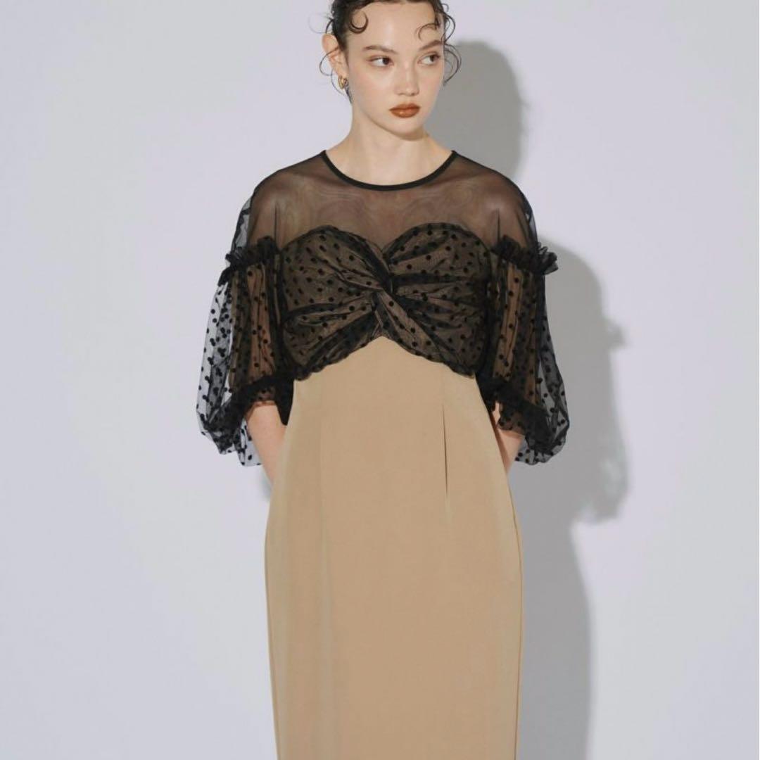 フロッキー・ドット・ワンピース【結婚式・二次会】