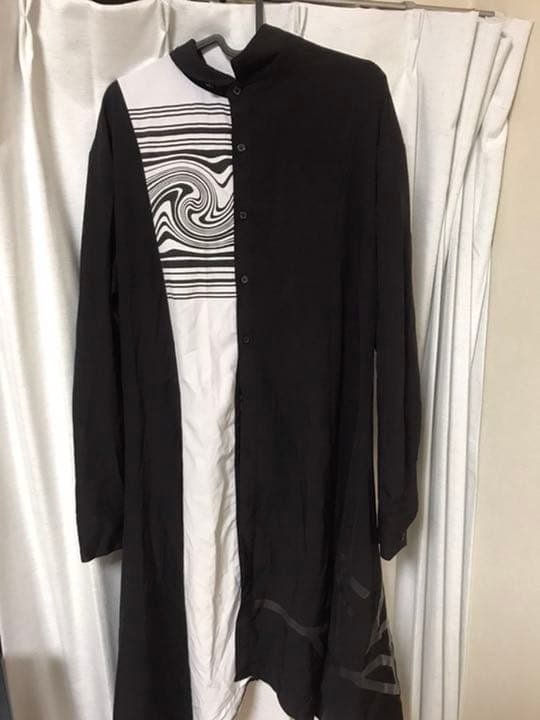 平沢進 核p-model オーバーサイズロングシャツ ブラック