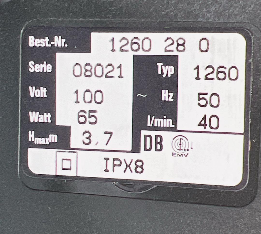 EHEIM universal 2400 ポンプ 1260 50Hz EHEIM universal 2400 ポンプ