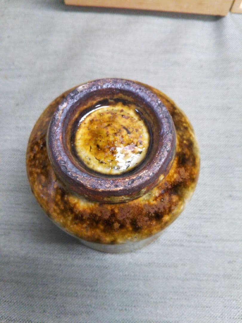 舩木研兒　湯呑み　縞　共箱