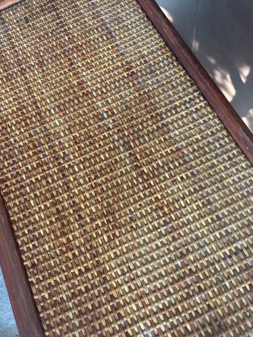 ラタン マガジンラック ブラウン　ヴィンテージ