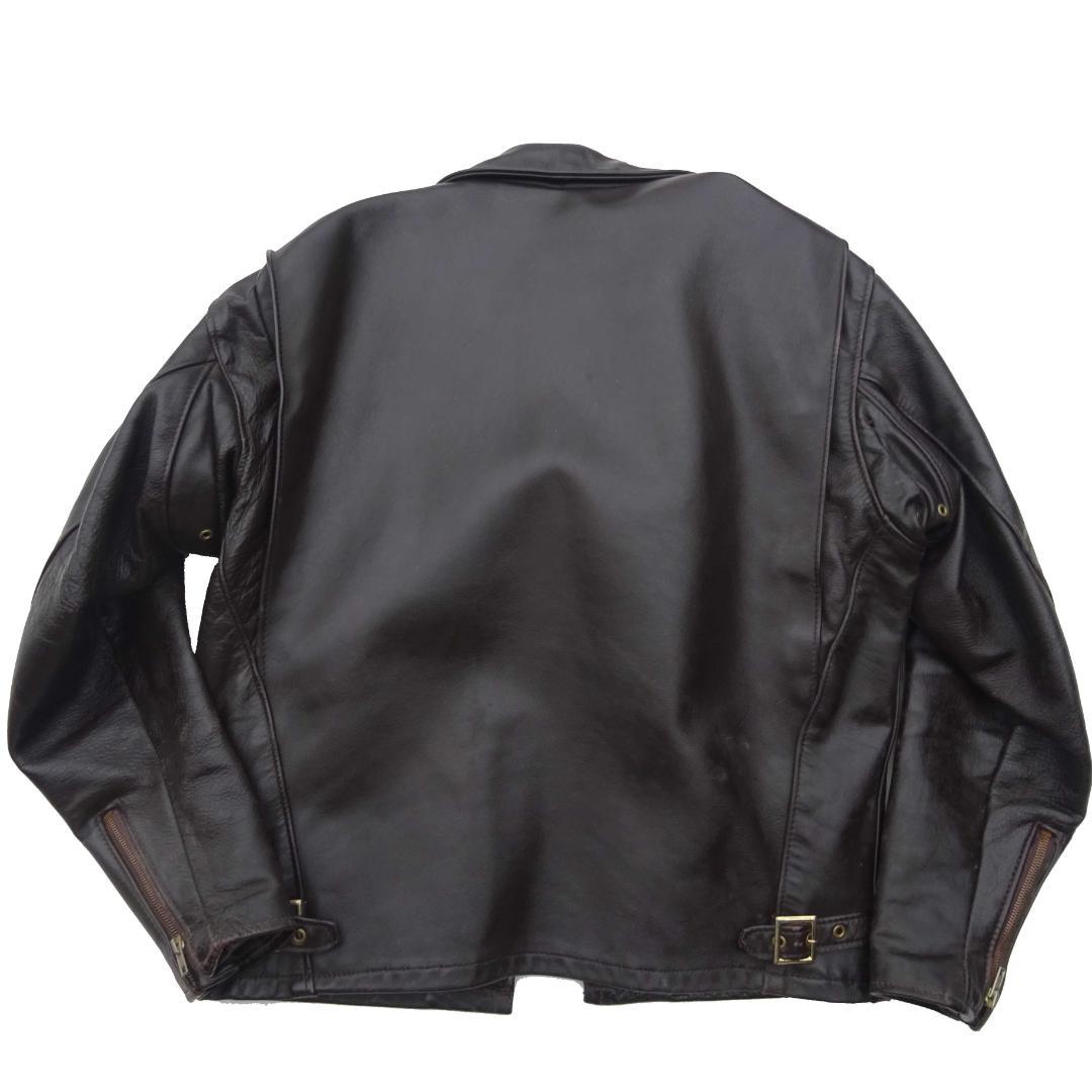 希少Schott ショット652H馬革ホースハイドライダーストラッカー襟付き