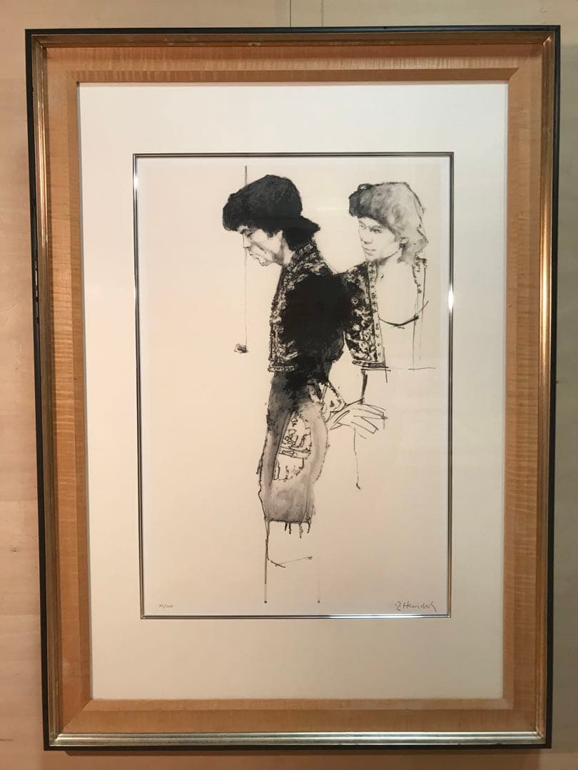 ロバート・ハインデル「Portrait of K」シルクスクリーン 直筆サイン有