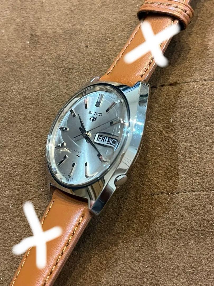 かっこいいメンズ自動巻腕時計　セイコー5 5126-8010 ビンテージ　稼働品