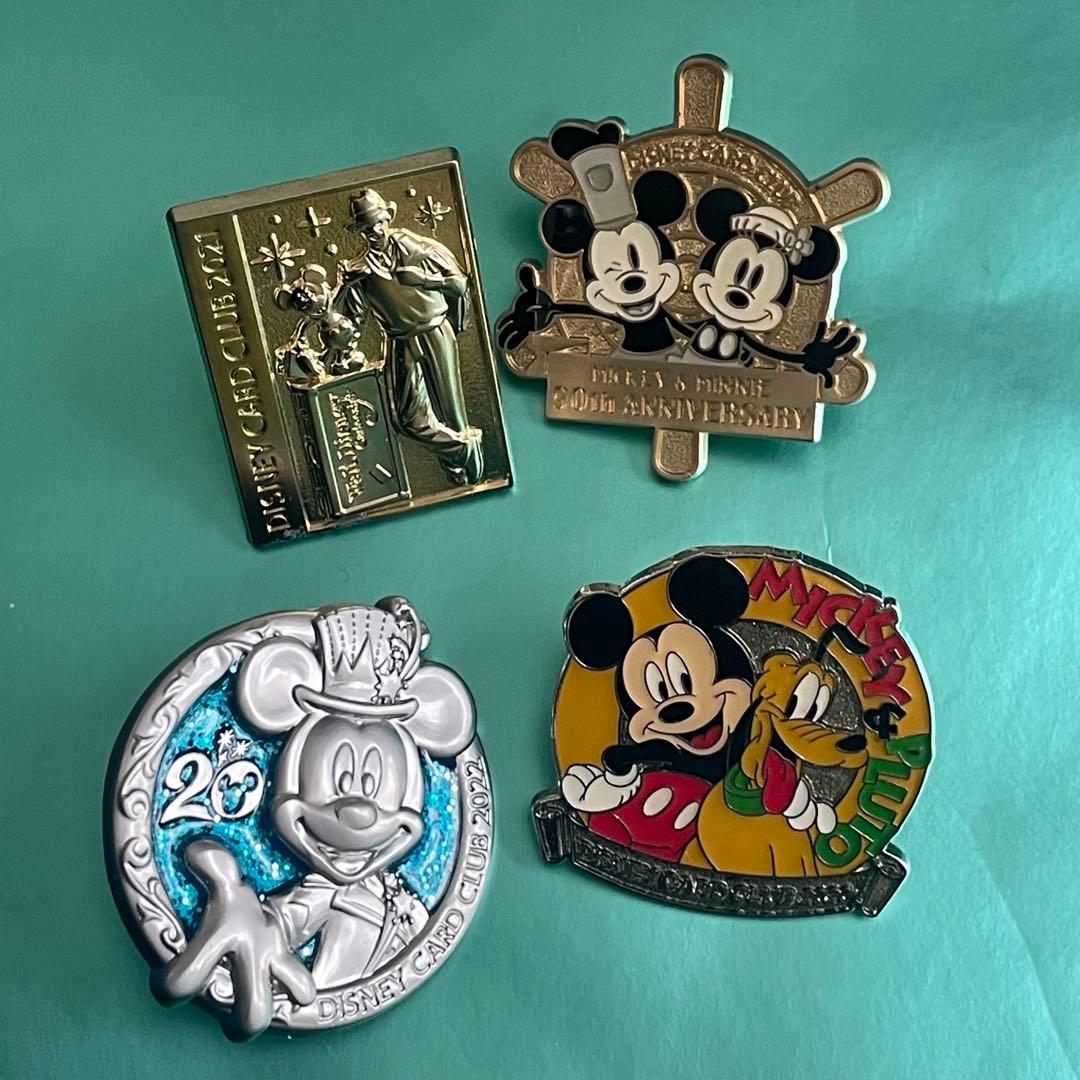 ウォルトディズニー ミッキー ピンバッジ JCB特典 限定 セット売り