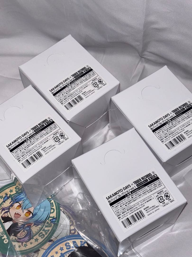 サカモトデイズ　缶バッジコレクション　タワレコ　vol.1 vol.2 4箱