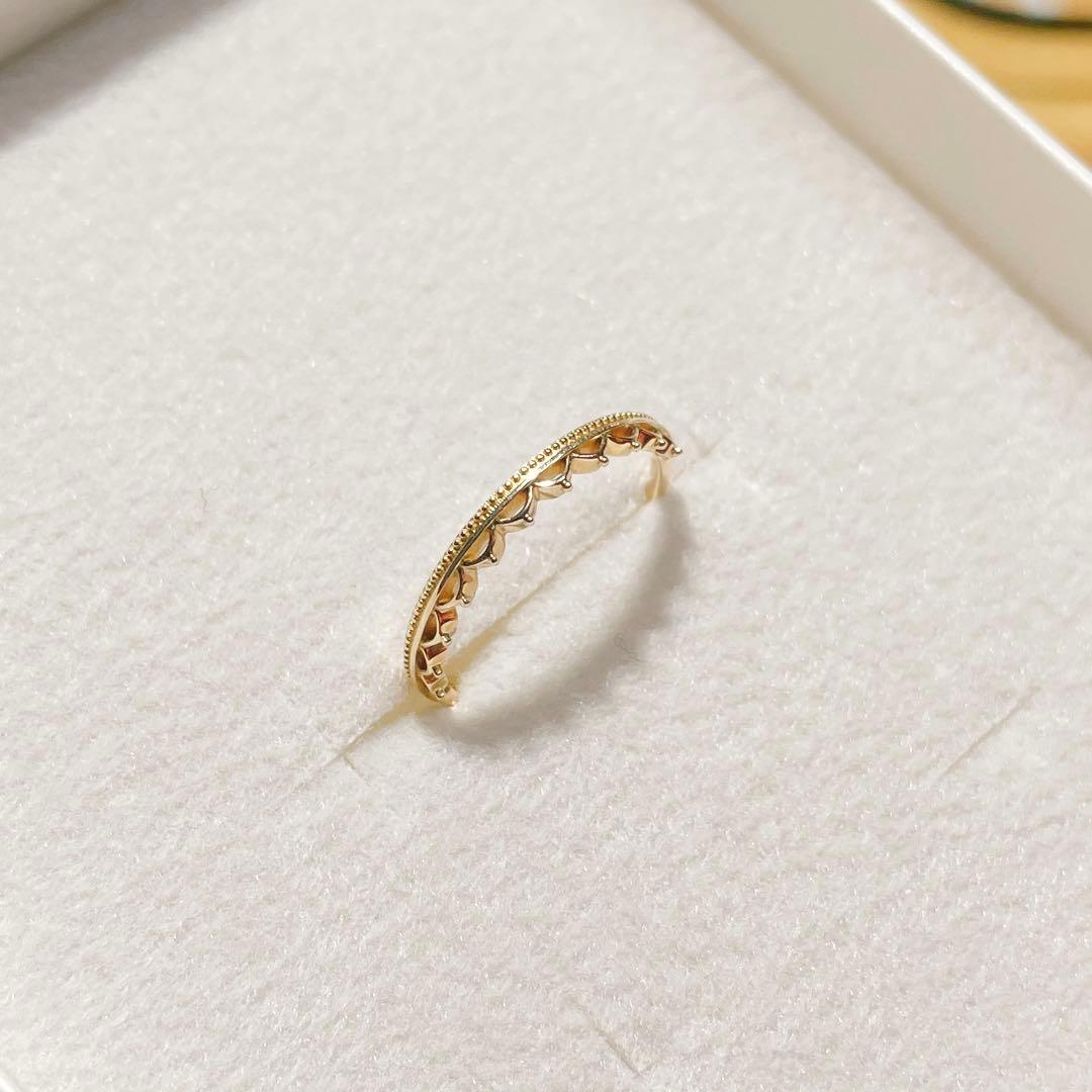 Jewel closet by L&co K10 レイヤードリング　9号ミル打ち