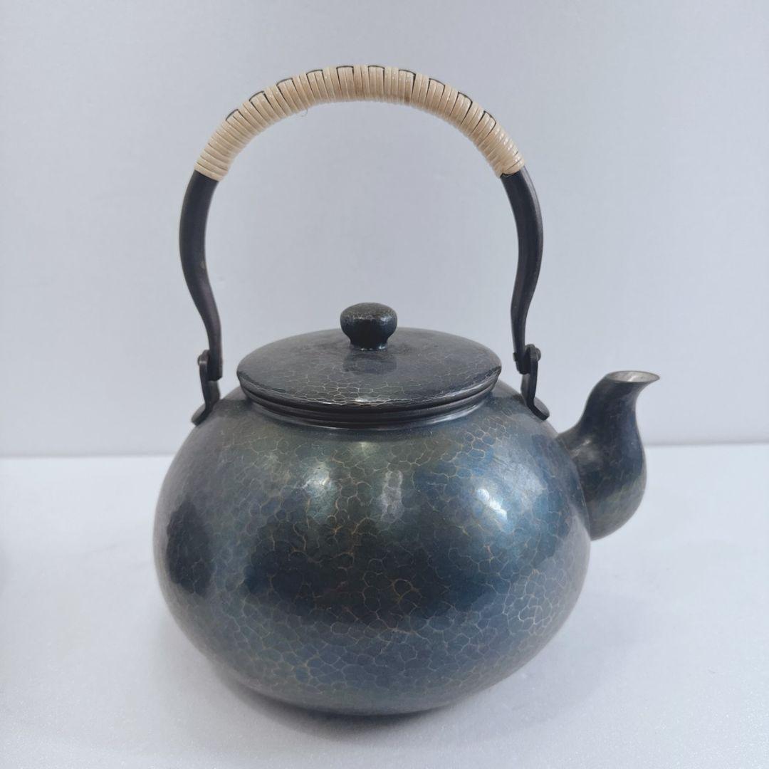 m*u様 玉川堂 鎚起銅器 茶こぼし 建水 セット 昭和レトロ