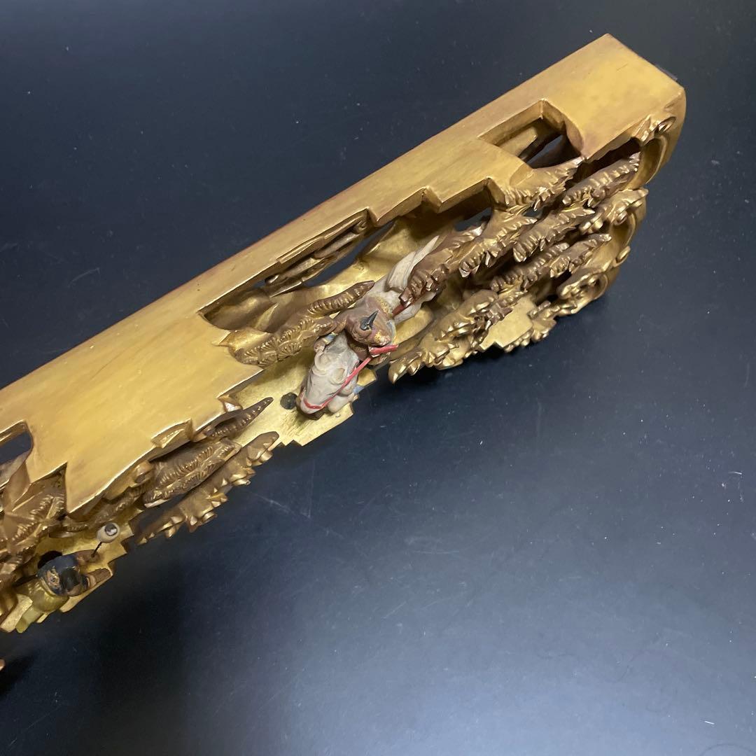 時代物 欄間 人物 褌夢刀作 昭和7年