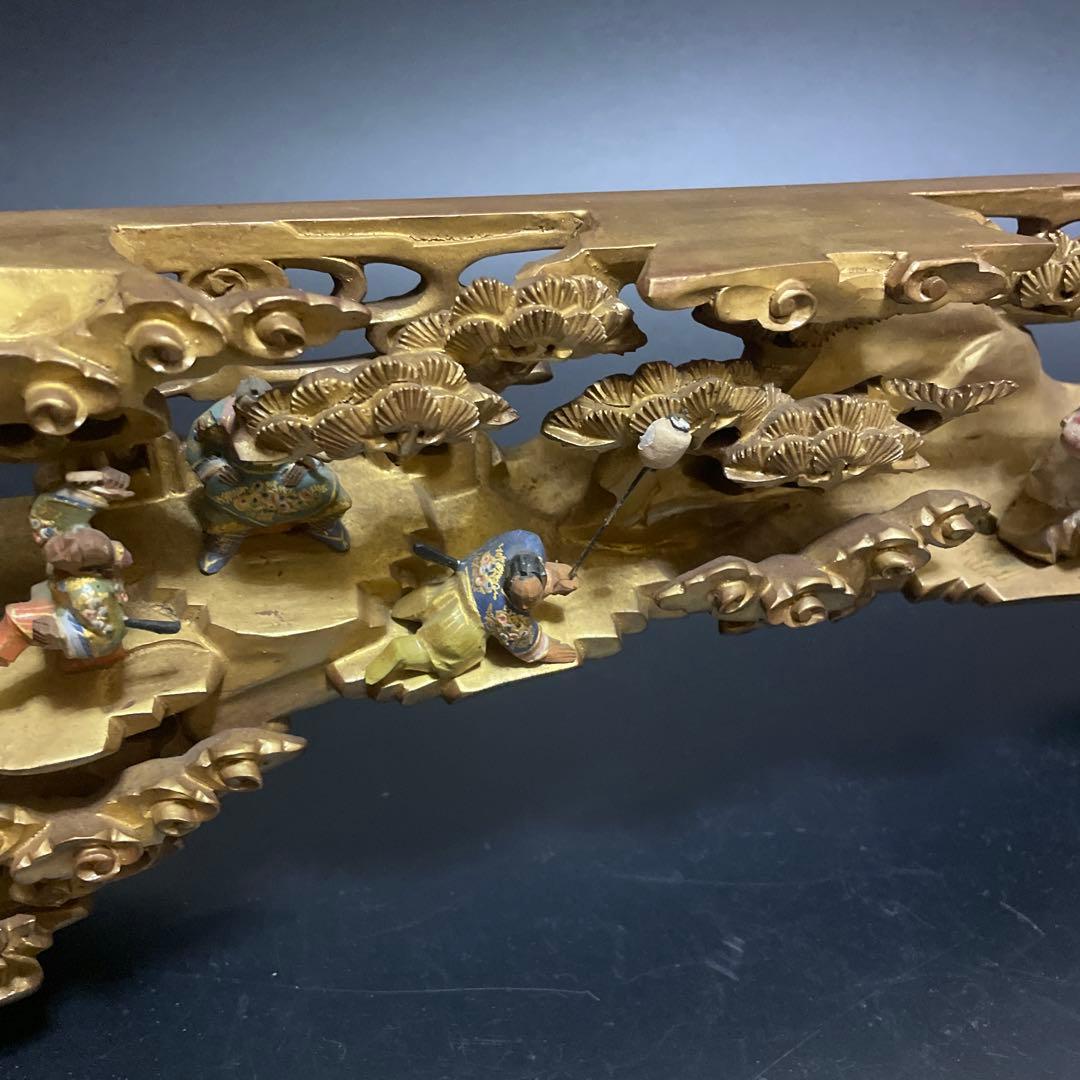 時代物 欄間 人物 褌夢刀作 昭和7年