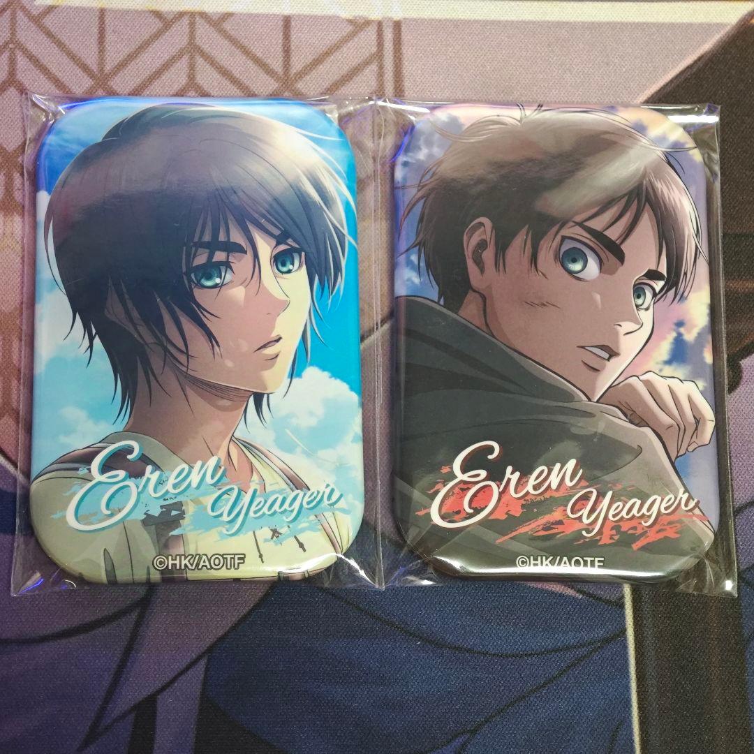 進撃の巨人WITSTUDIOまるかくカンバッジエレン5個セット