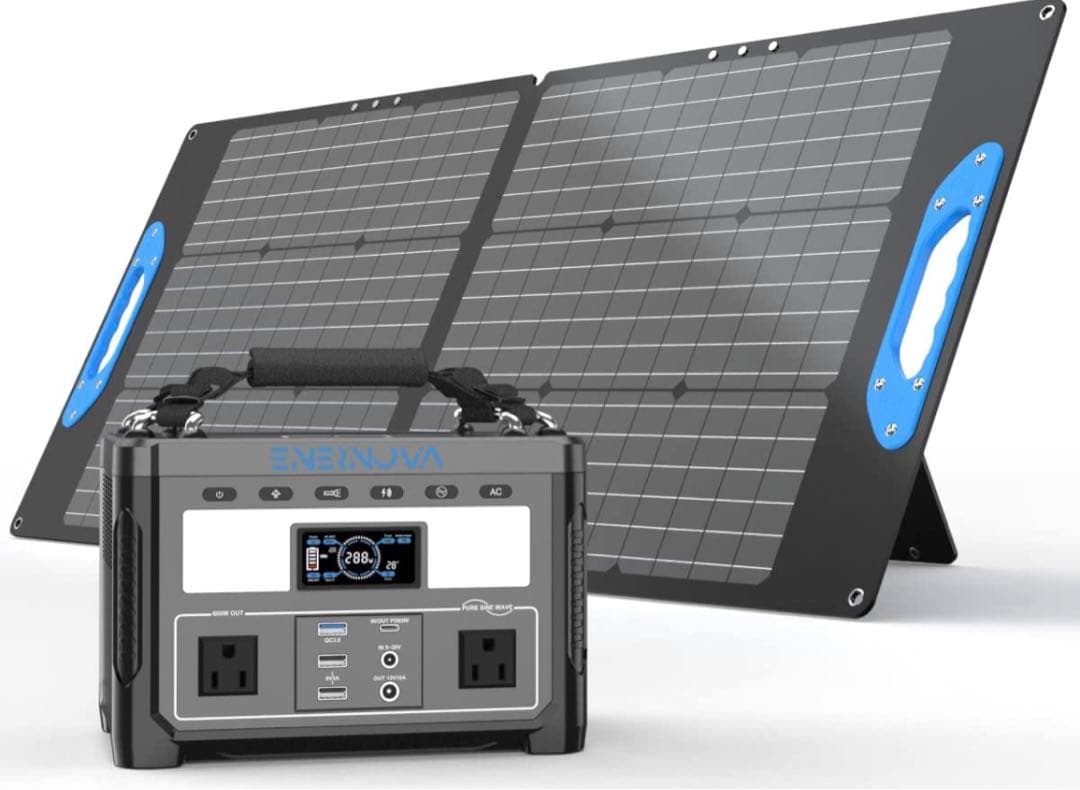 安い！ENERNOVAポータブル電源600W 高出力 リン酸鉄蓄電池288Wh Amazon
