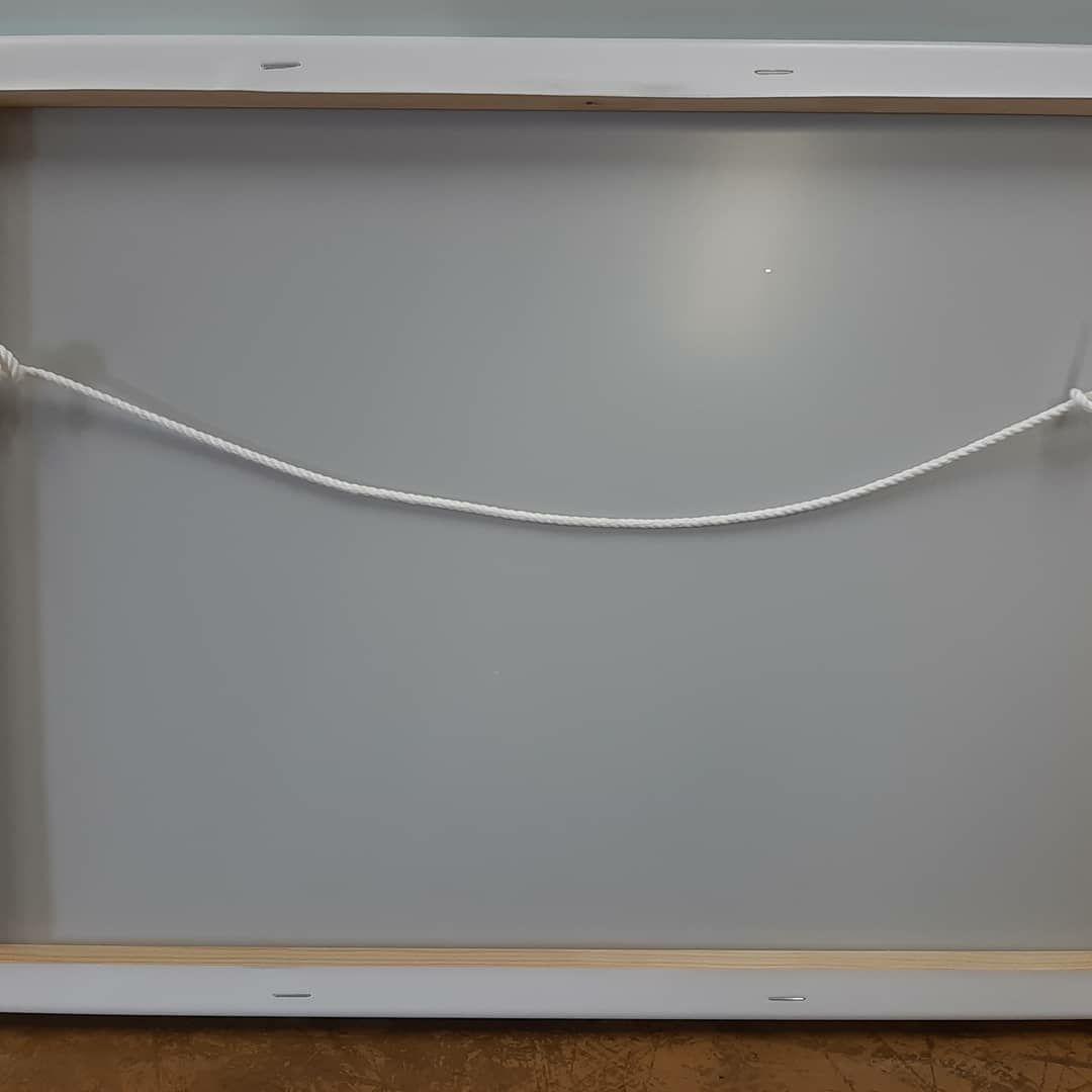 絵画　竹富島の海とサバニ